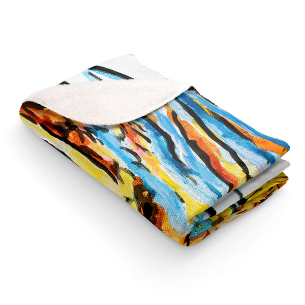 Cat and Fishbowl - Blanket