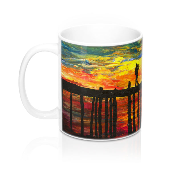 Couple on a Pier - Mug