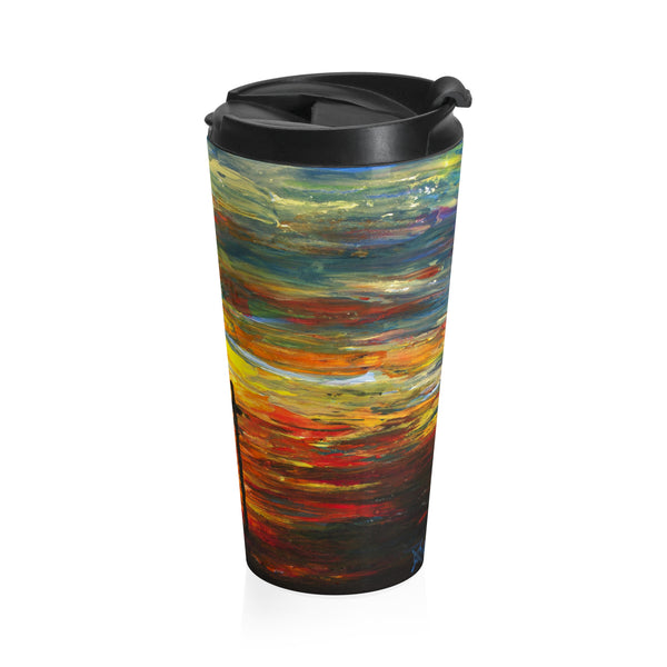 Couple on a Pier - Travel Mug