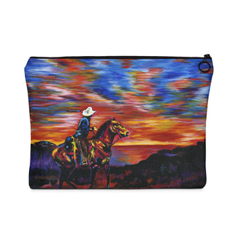 Cowboy Sunset - Flat Carry Pouch