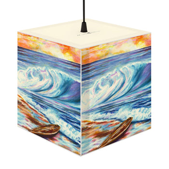 Breaking Waves Personalized Lamp
