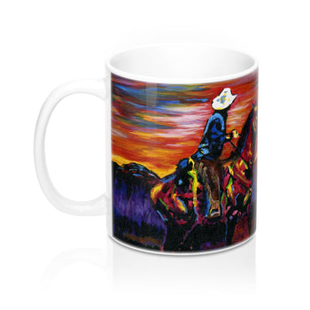 Cowboy Sunset - Mug