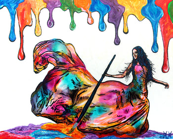 At The End of Her Brush