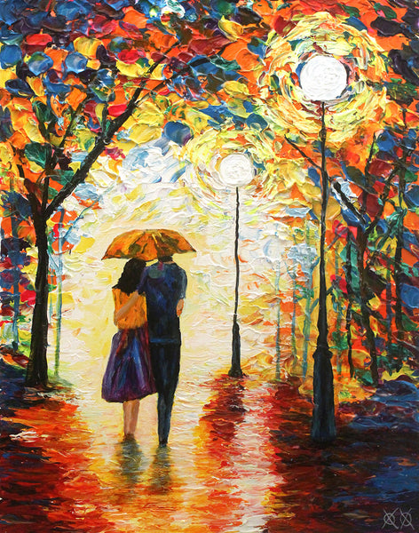 Couple in the Rain