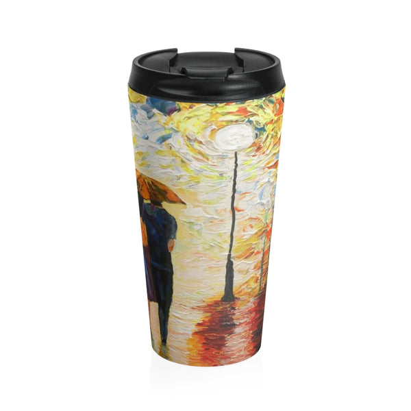 Couple in the Rain - Travel Mug
