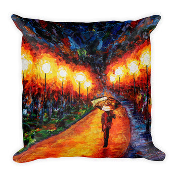 Square Pillow - Evening Stroll