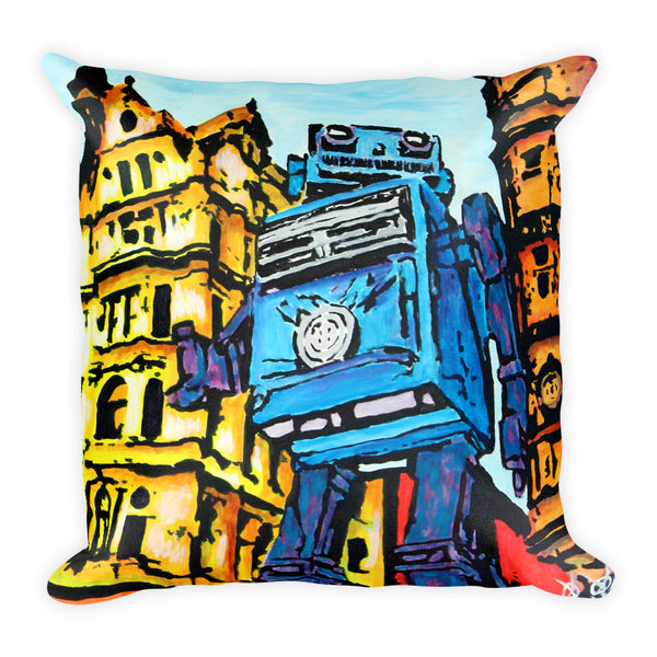 Square Pillow - Leicester Square Robot