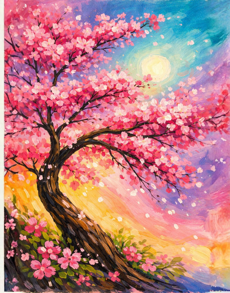 Paint Night: Cherry Blossom Glow