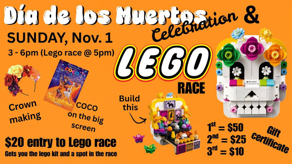 Day of the Dead Celebration and Lego Race