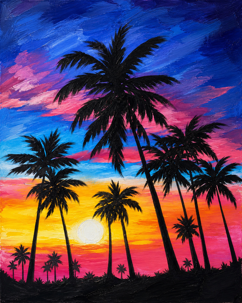 Paint Workshop: Palm Trees