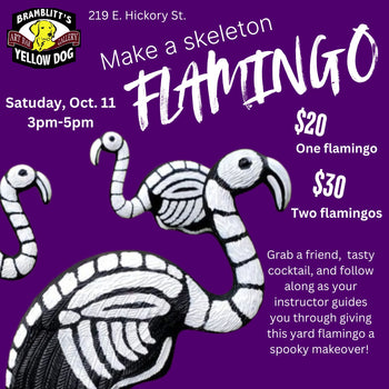 Skeleton Flamingo Workshop Saturday, Oct. 11