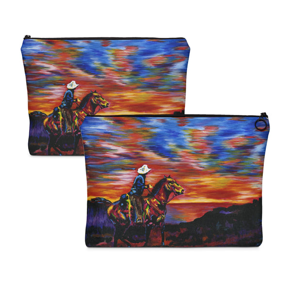 Cowboy Sunset - Flat Carry Pouch