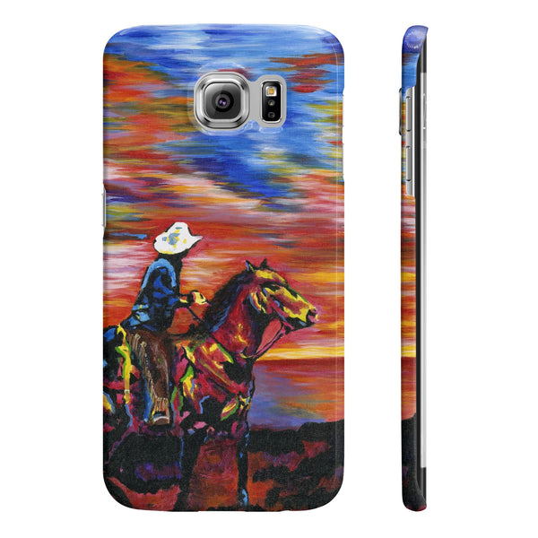 Cowboy Sunset - Phone Case