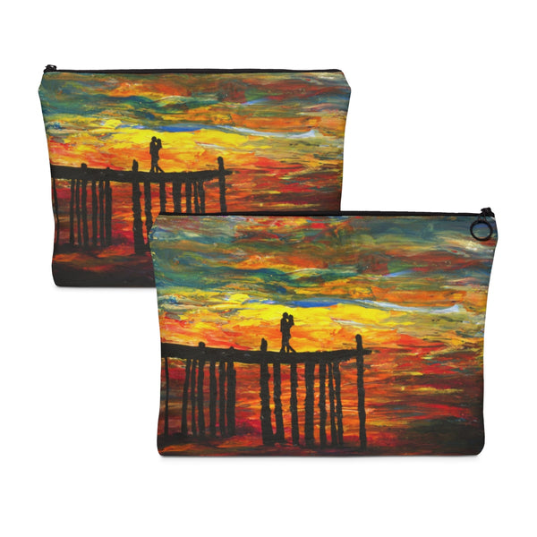 Couple on a Pier - Flat Carry Pouch