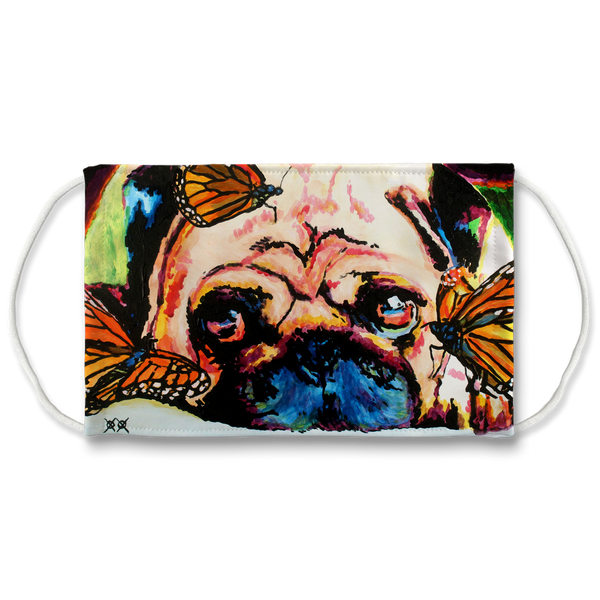 Face Mask - Bugged Pug