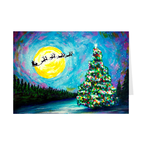 Holiday Cards - Visions of Santa - 10 pack