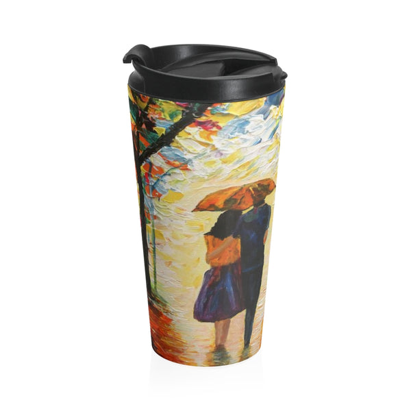 Couple in the Rain - Travel Mug