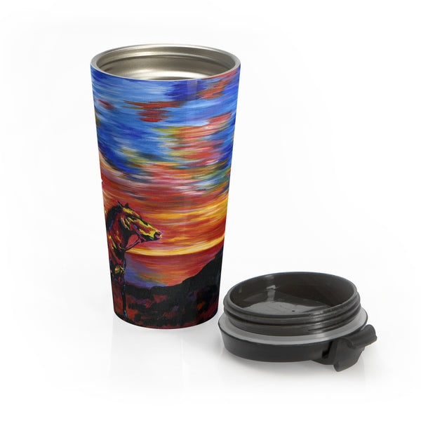 Cowboy Sunset - Travel Mug