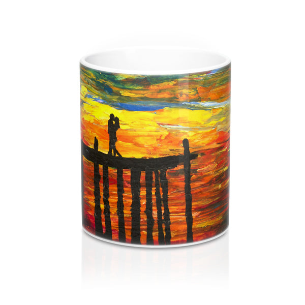 Couple on a Pier - Mug