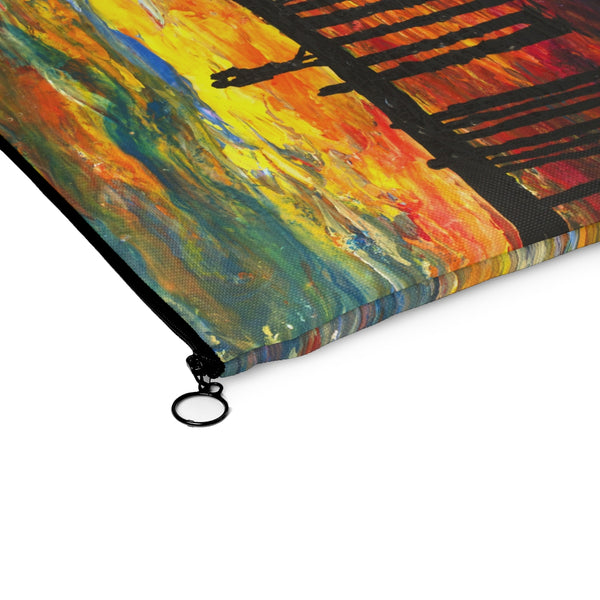 Couple on a Pier - Flat Carry Pouch