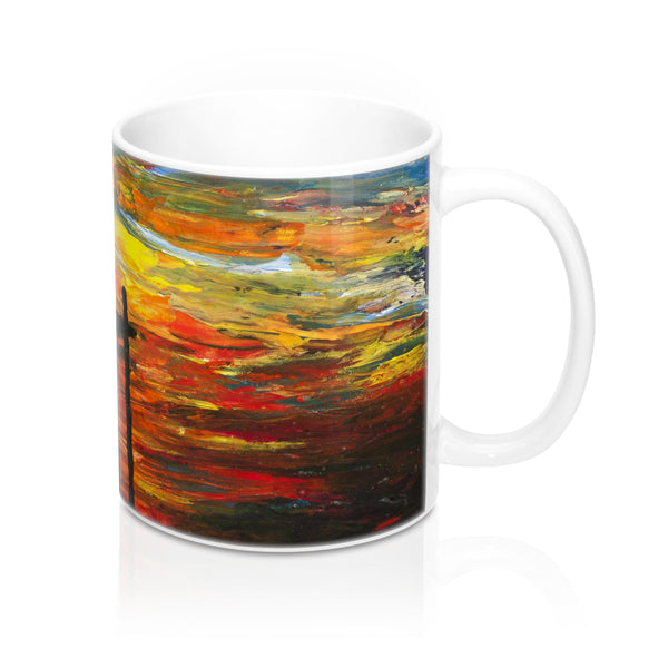Couple on a Pier - Mug