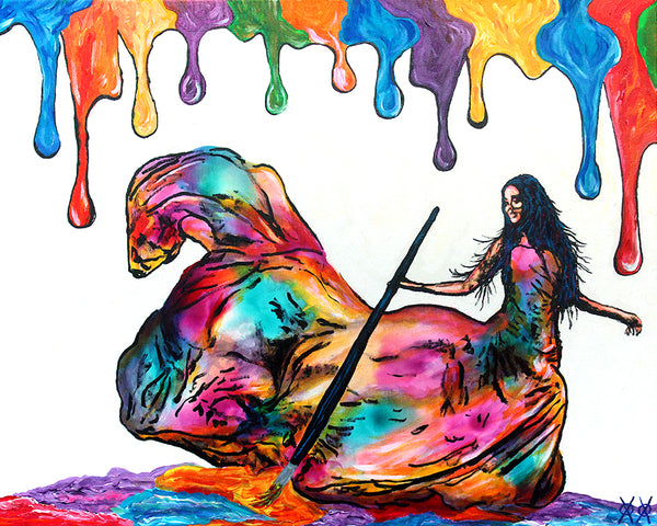 At The End of Her Brush