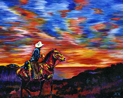 Cowboy Sunset