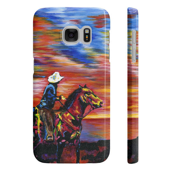 Cowboy Sunset - Phone Case