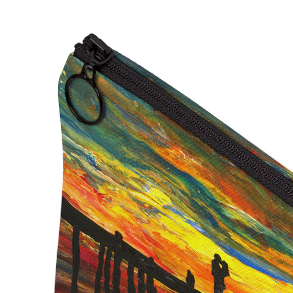 Couple on a Pier - Flat Carry Pouch