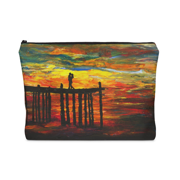 Couple on a Pier - Flat Carry Pouch