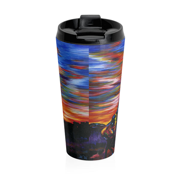 Cowboy Sunset - Travel Mug