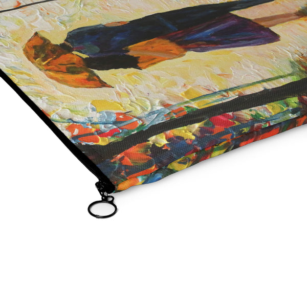 Couple in the Rain - Flat Carry Pouch