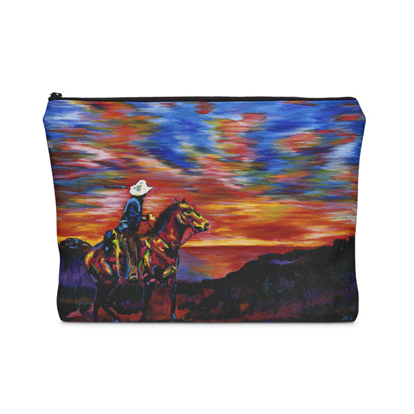 Cowboy Sunset - Flat Carry Pouch