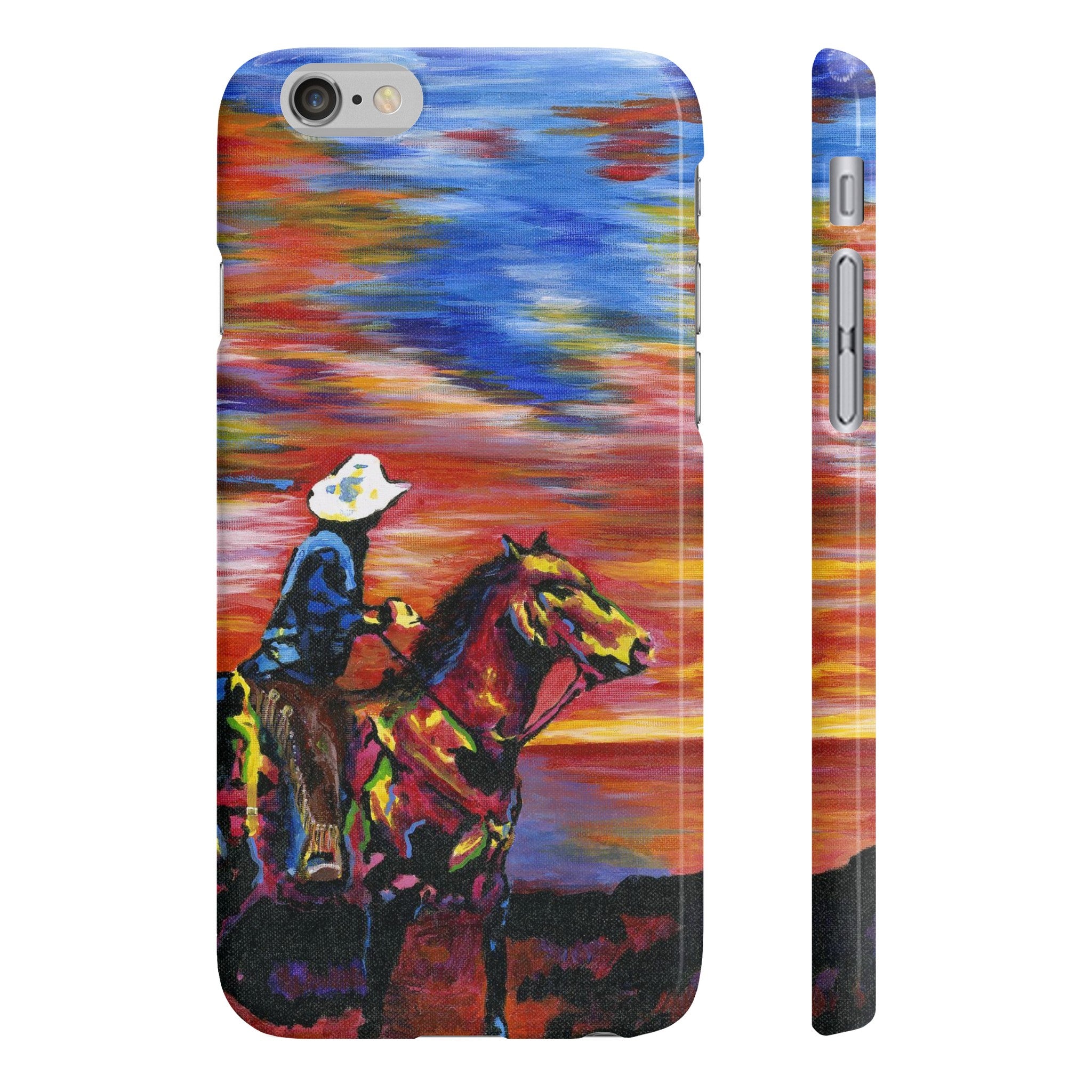 Cowboy Sunset - Phone Case Bramblitt Cowboy Sunset - Phone Case Bramblitt